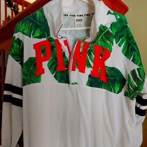 PINK Half Zip Sweatshirt